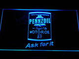 Pennzoil Motor Oil LED Neon Sign Electrical - Blue - TheLedHeroes