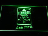 Pennzoil Motor Oil LED Neon Sign Electrical - Green - TheLedHeroes
