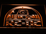 Star Wars R2-D2 (2) LED Neon Sign Electrical - Orange - TheLedHeroes
