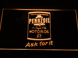 Pennzoil Motor Oil LED Neon Sign Electrical - Orange - TheLedHeroes
