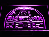 Star Wars R2-D2 (2) LED Neon Sign Electrical - Purple - TheLedHeroes