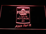 Pennzoil Motor Oil LED Neon Sign Electrical - Red - TheLedHeroes