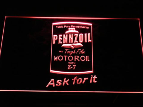 Pennzoil Motor Oil LED Neon Sign Electrical - Red - TheLedHeroes