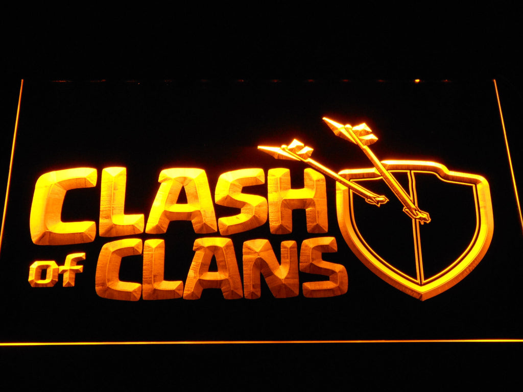 Clash of Clans LED Neon Sign Electrical - Yellow - TheLedHeroes