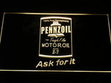 Pennzoil Motor Oil LED Neon Sign Electrical - Yellow - TheLedHeroes