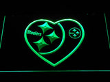 Pittsburgh Steelers (9) LED Neon Sign Electrical - Green - TheLedHeroes