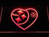 Pittsburgh Steelers (9) LED Neon Sign Electrical - Red - TheLedHeroes