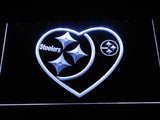 Pittsburgh Steelers (9) LED Neon Sign Electrical - White - TheLedHeroes