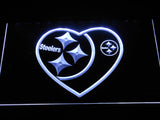 Pittsburgh Steelers (9) LED Sign - White - TheLedHeroes