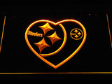 Pittsburgh Steelers (9) LED Neon Sign Electrical - Yellow - TheLedHeroes
