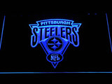 Pittsburgh Steelers (10) LED Neon Sign USB - Blue - TheLedHeroes