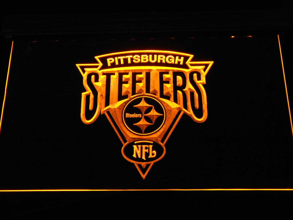 Pittsburgh Steelers (10) LED Neon Sign USB - Yellow - TheLedHeroes