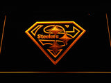 Pittsburgh Steelers (11) LED Neon Sign USB - Yellow - TheLedHeroes