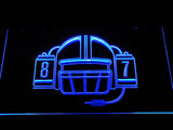 New England Patriots Rob Gronkowski LED Neon Sign USB - Blue - TheLedHeroes