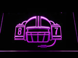 New England Patriots Rob Gronkowski LED Neon Sign Electrical - Purple - TheLedHeroes