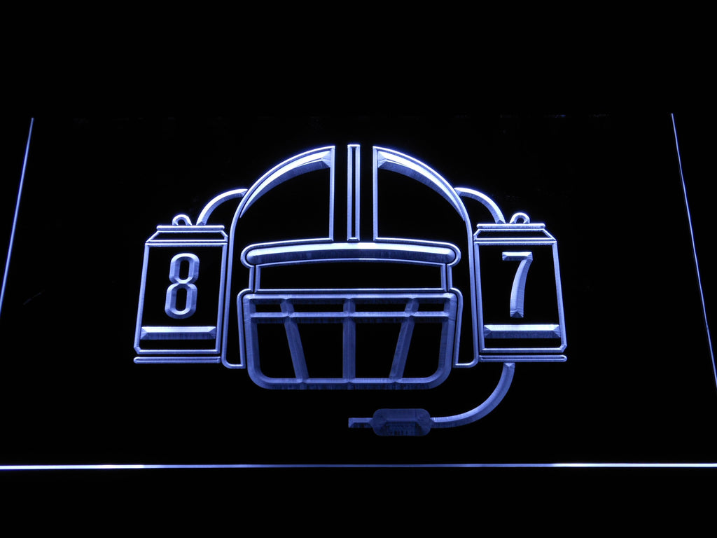 New England Patriots Rob Gronkowski LED Neon Sign USB - White - TheLedHeroes