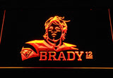 New England Patriots Tom Brady LED Neon Sign Electrical - Orange - TheLedHeroes