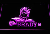 New England Patriots Tom Brady LED Neon Sign Electrical - Purple - TheLedHeroes