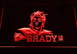New England Patriots Tom Brady LED Neon Sign Electrical - Red - TheLedHeroes