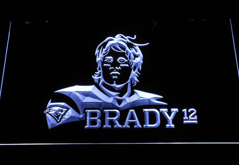 New England Patriots Tom Brady LED Neon Sign Electrical - White - TheLedHeroes