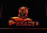 New England Patriots Tom Brady LED Neon Sign USB - Yellow - TheLedHeroes