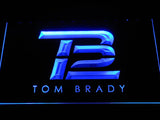 New England Patriots Tom Brady (3) LED Neon Sign Electrical - Blue - TheLedHeroes