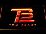New England Patriots Tom Brady (3) LED Neon Sign USB - Orange - TheLedHeroes
