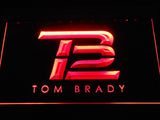 New England Patriots Tom Brady (3) LED Neon Sign USB - Red - TheLedHeroes