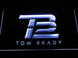 New England Patriots Tom Brady (3) LED Neon Sign USB - White - TheLedHeroes