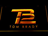 New England Patriots Tom Brady (3) LED Neon Sign Electrical - Yellow - TheLedHeroes