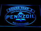 Pennzoil Sound Your Z LED Neon Sign USB - Blue - TheLedHeroes