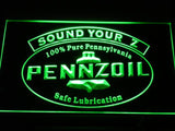 Pennzoil Sound Your Z LED Neon Sign USB - Green - TheLedHeroes