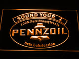 Pennzoil Sound Your Z LED Neon Sign USB - Orange - TheLedHeroes