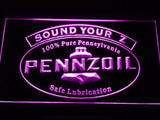 Pennzoil Sound Your Z LED Neon Sign USB - Purple - TheLedHeroes