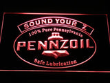 Pennzoil Sound Your Z LED Neon Sign USB - Red - TheLedHeroes