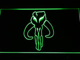 Star Wars Boba Fett Mandalorian Skull LED Neon Sign USB -  - TheLedHeroes