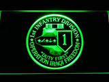 1st Infantry Division Operation Iraqi LED Neon Sign Electrical - Green - TheLedHeroes