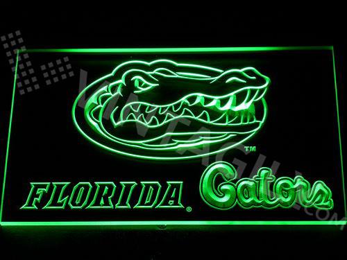 Florida Gators 2 LED Neon Sign Electrical - Green - TheLedHeroes
