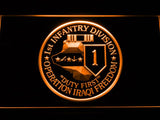 1st Infantry Division Operation Iraqi LED Neon Sign USB - Orange - TheLedHeroes