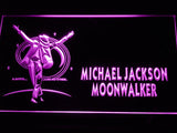 Michael Jackson Moonwalk LED Neon Sign Electrical - Purple - TheLedHeroes
