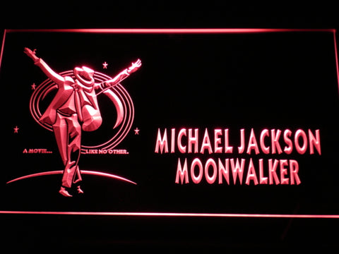 FREE Michael Jackson Moonwalk LED Sign - Red - TheLedHeroes