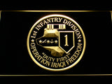 FREE 1st Infantry Division Operation Iraqi LED Sign - Yellow - TheLedHeroes