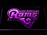 Los Angeles Rams LED Neon Sign USB - Purple - TheLedHeroes