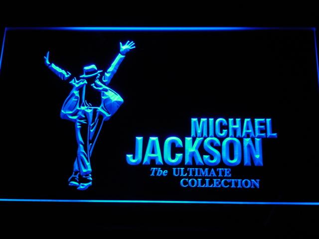 Michael Jackson Ultimate Collection LED Neon Sign USB - Blue - TheLedHeroes