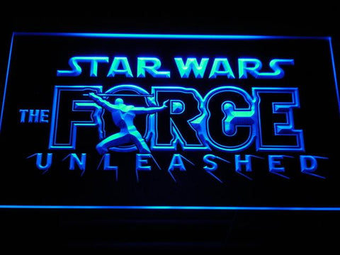 Star Wars The Force Unleashed LED Neon Sign USB - Blue - TheLedHeroes