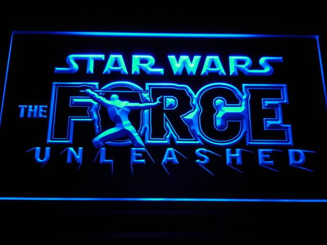 Star Wars The Force Unleashed LED Neon Sign Electrical - Blue - TheLedHeroes