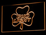 Bud Light Shamrock LED Neon Sign Electrical - Orange - TheLedHeroes