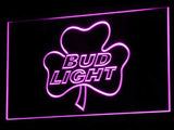 Bud Light Shamrock LED Neon Sign Electrical - Purple - TheLedHeroes