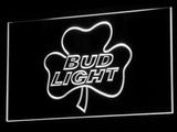 Bud Light Shamrock LED Neon Sign USB - White - TheLedHeroes