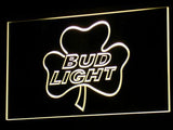 Bud Light Shamrock LED Neon Sign Electrical - Yellow - TheLedHeroes